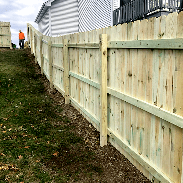 Wooden Gate Installation Chicagoland